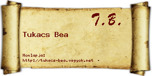 Tukacs Bea névjegykártya